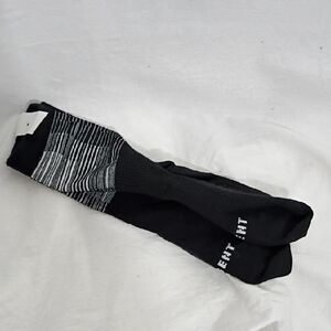 NWOT Le Bent Signature Merino Blend Black And White Mens Sock Size Small Outdoor